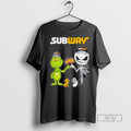 Limited Edition Subway X Grinch And Jack Skellington Fist Bump Uniwilling Friends Graphic T-Shirts, Hoodie, Sweatshirt