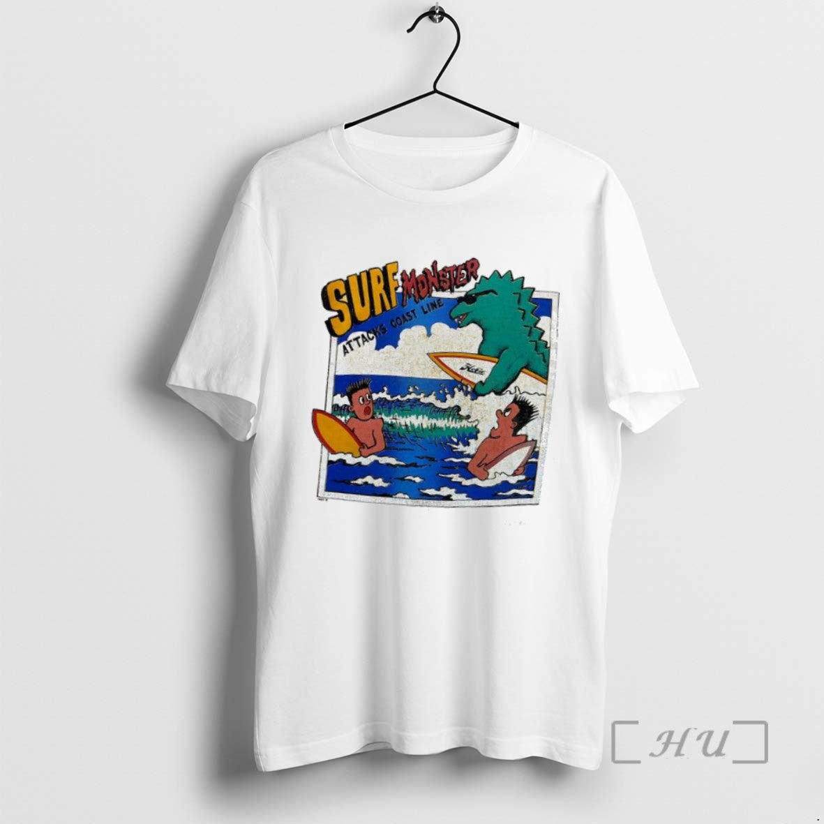 Limited Edition Surf Monster Attacks Coast Line T-Shirts, Hoodie, Sweatshirt | InkRitualCo.com