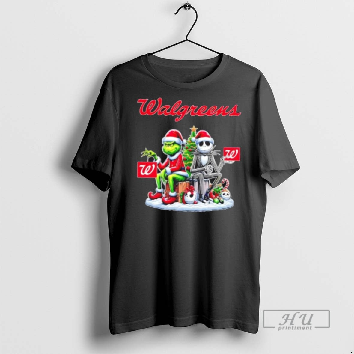 Limited Edition Walgreens X Grinch And Jack Skellington Unwilling Friends Merry Christmas Graphic T-Shirts, Hoodie,...