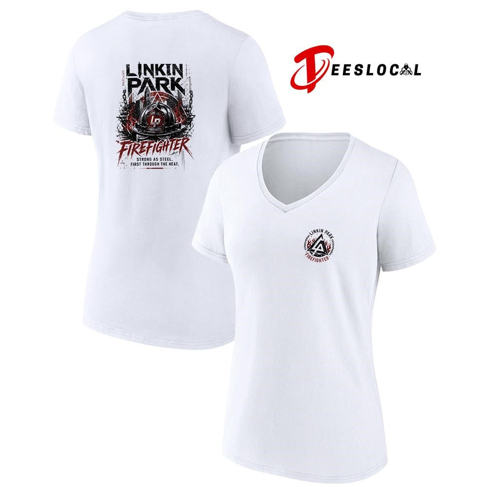 Linkin Park firefighter strong as steel first through the heat graphic shirt