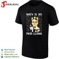 Llama scientist holding test tube math is no prob llama shirt