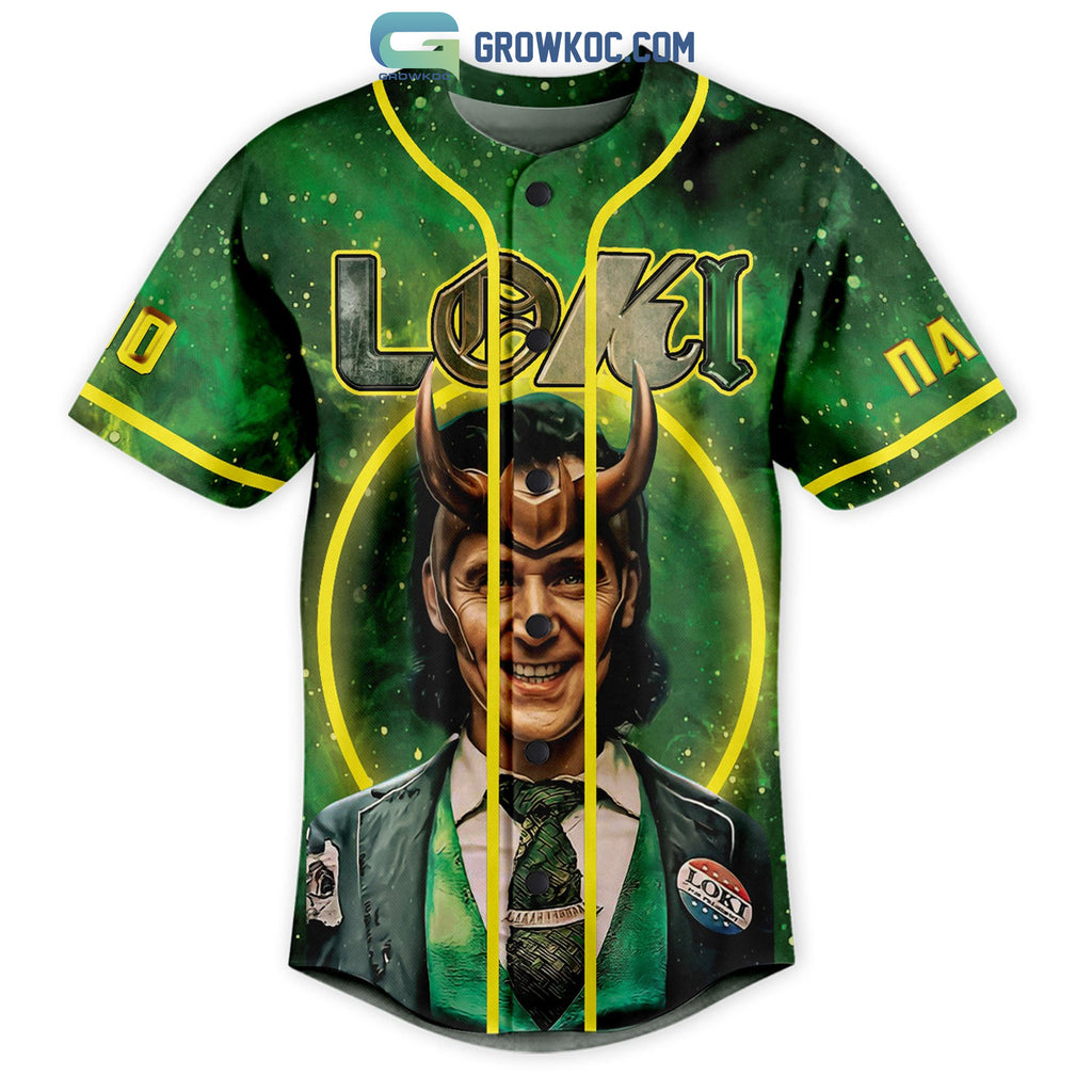 Loki I am Burdened With Glorious Purpose Personalized Baseball Jersey