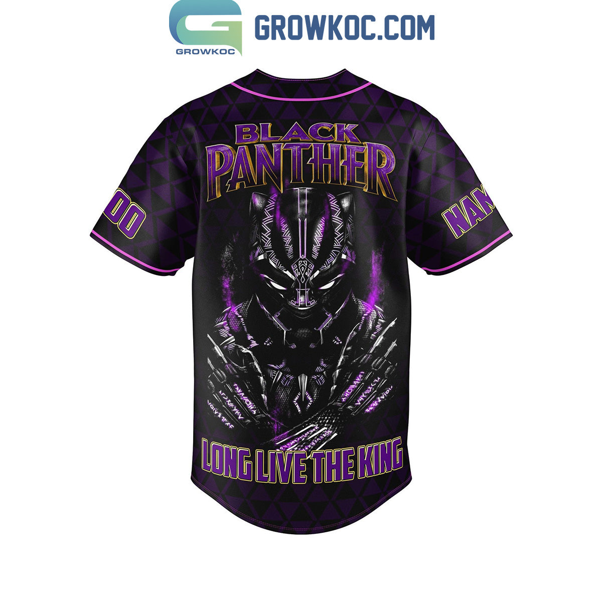 Long Live The King Black Panther Wakanda Forever Personalized Baseball Jersey