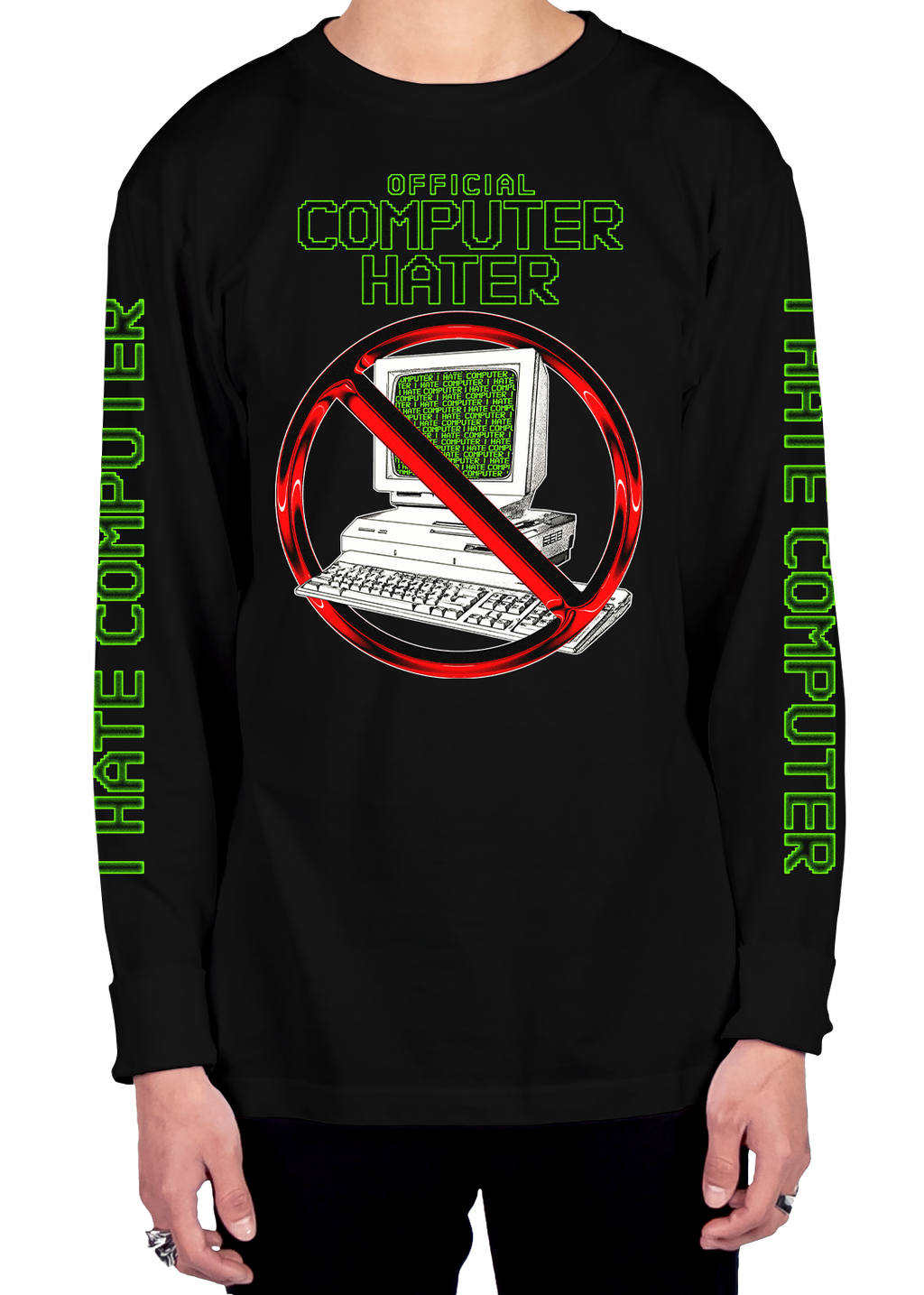 Official Computer Hater Long Sleeve Tee