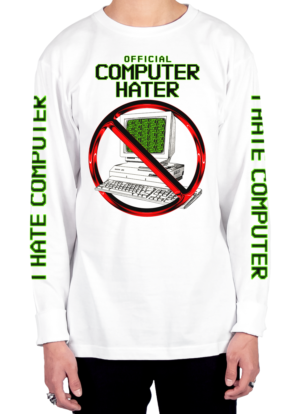 Official Computer Hater Long Sleeve Tee