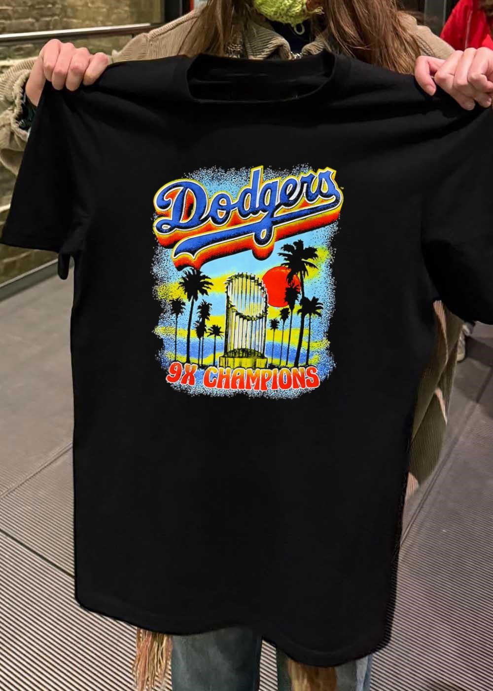 Los Angeles Dodgers 9x Champions Sunset Palm Tree shirt