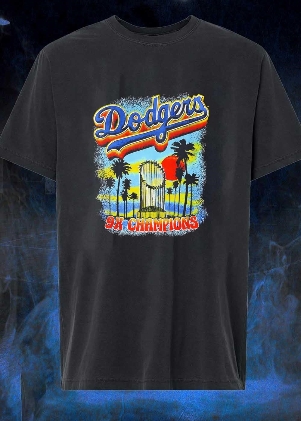 Los Angeles Dodgers 9x Champions Sunset Palm Tree shirt