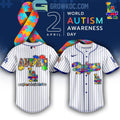 Los Angeles Dodgers Autism Awareness Day Baseball Jersey
