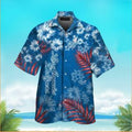 Los Angeles Dodgers Button Up Tropical Aloha Hawaiian Shirt, LA Dodgers Hawaiian Shirt