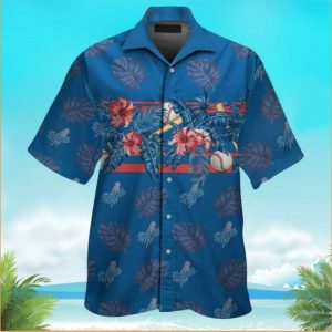 Los Angeles Dodgers Flower Blue Hawaiian Shirt For Men Women, LA Dodgers Hawaiian Shirt