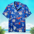 Los Angeles Dodgers MLB Baseball Floral Aloha Hawaiian Shirt, LA Dodgers Hawaiian Shirt