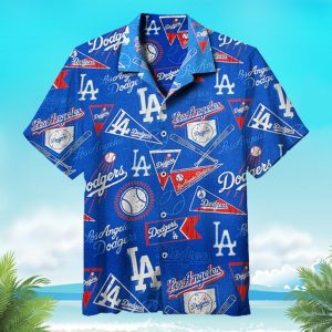 Los Angeles Dodgers MLB Baseball Floral Aloha Hawaiian Shirt, LA Dodgers Hawaiian Shirt