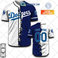 Los Angeles Dodgers MLB Personalized Mix Baseball Jersey