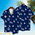 Los Angeles Dodgers Major League Baseball Simple Pattern 3D Hawaiian Shirt, LA Dodgers Hawaiian Shirt
