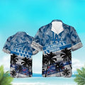 Los Angeles Dodgers Palm Tree Hawaiian Shirt, LA Dodgers Hawaiian Shirt