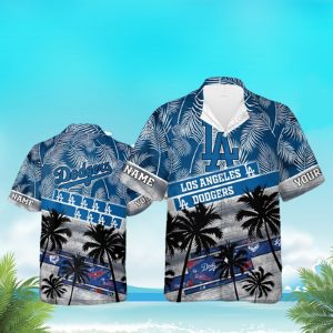 Los Angeles Dodgers Palm Tree Hawaiian Shirt, LA Dodgers Hawaiian Shirt