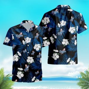 Los Angeles Dodgers Tropical Flowers For Fans Hawaiian Shirt, LA Dodgers Hawaiian Shirt