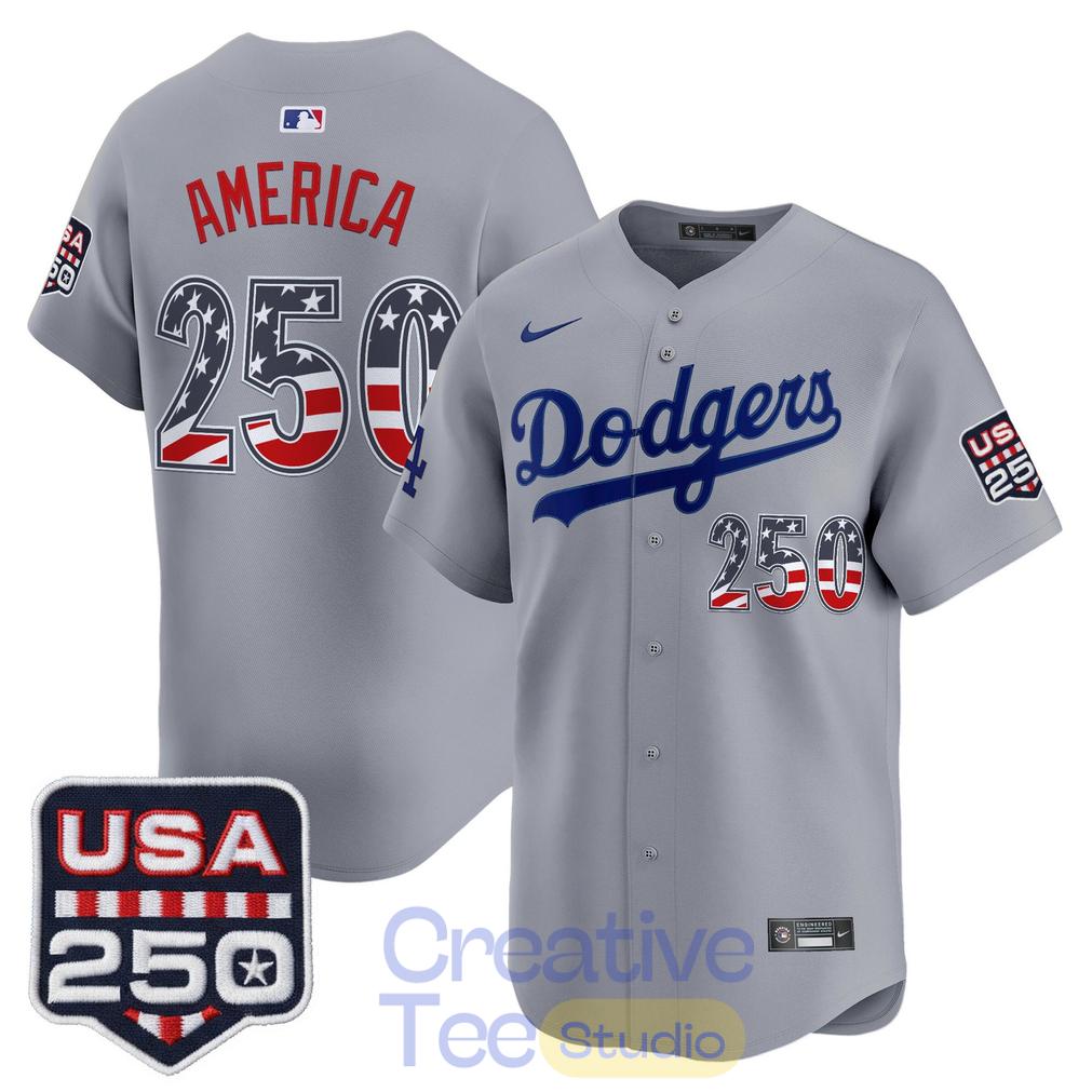 Los Angeles Dodgers USA 250 Fourth of July Special Jersey
