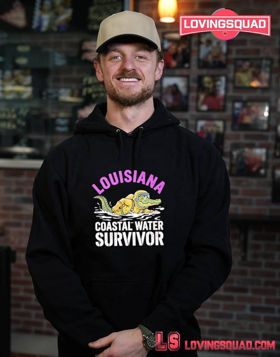 Louisiana Vibrio Survivor Funny Coastal Water T-Shirt
