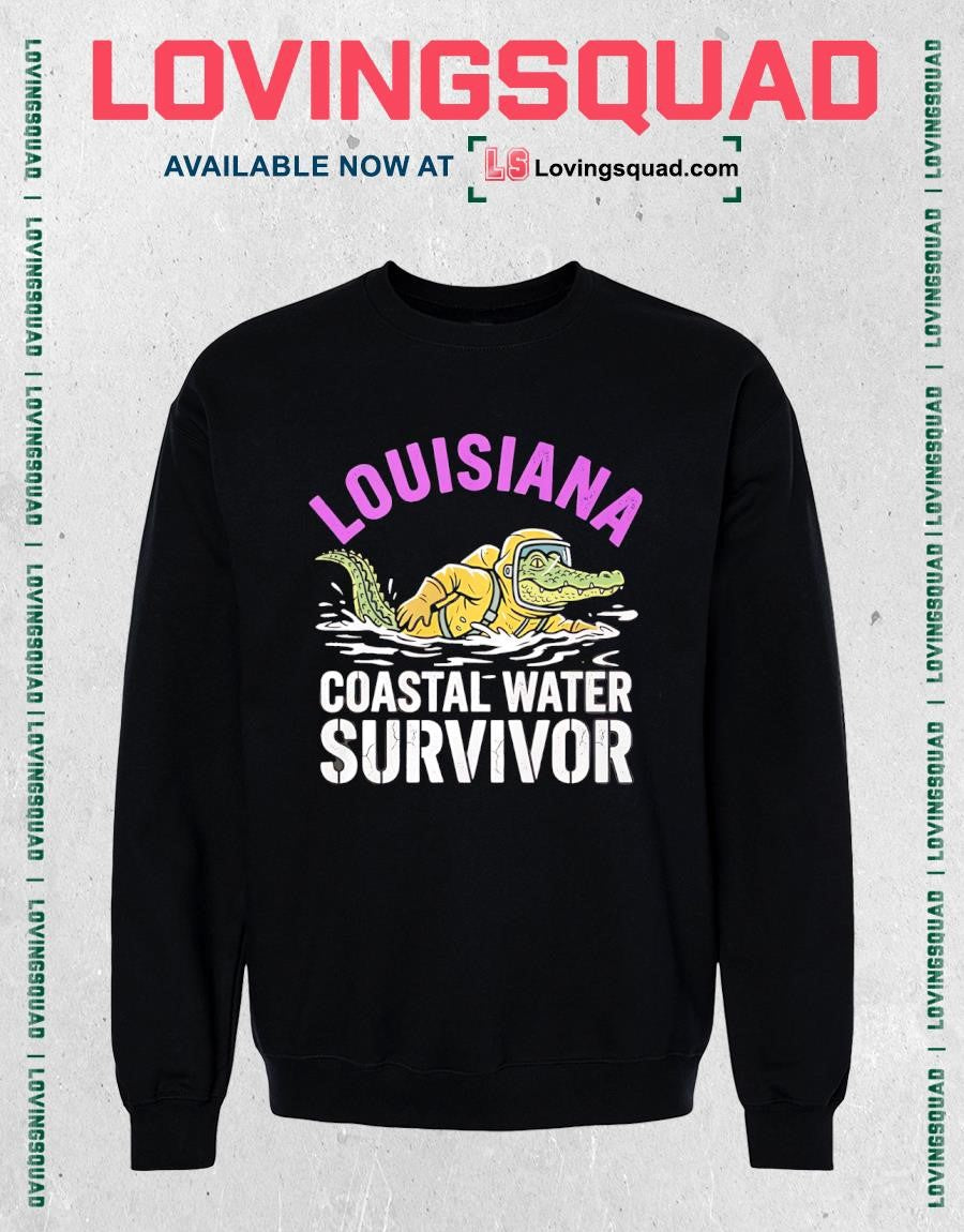 Louisiana Vibrio Survivor Funny Coastal Water T-Shirt