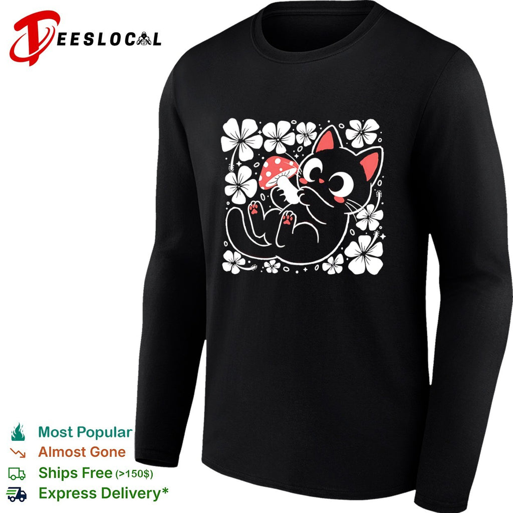 Lucky mushroom cat shirt