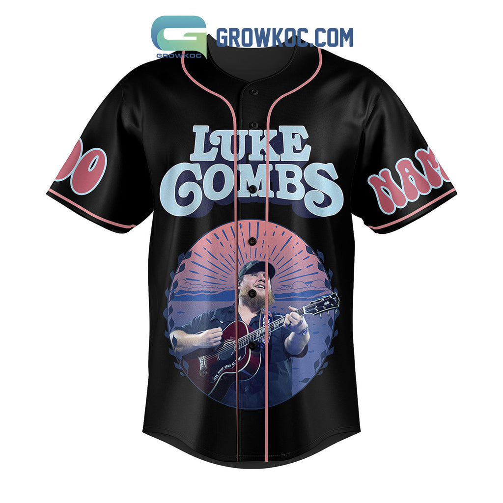 Luke Combs Growing’ Up And Getting Old Tour Personalized Baseball Jersey