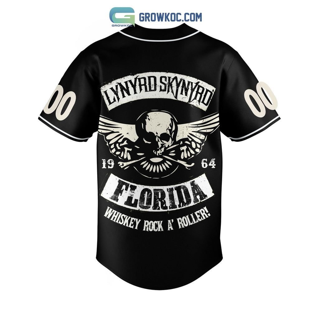 Lynyrd Skynyrd Florida Whiskey Rock A Roller Personalized Baseball Jersey
