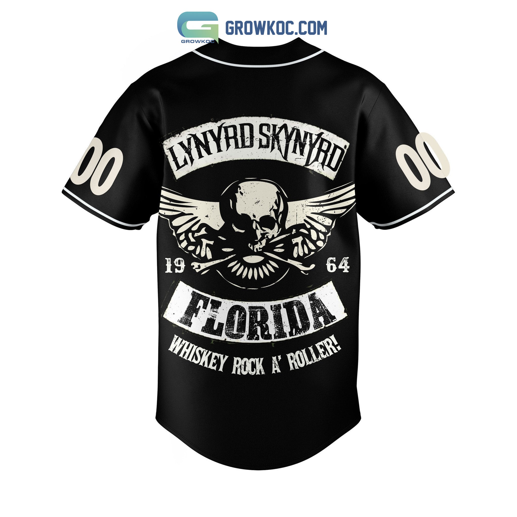 Lynyrd Skynyrd Florida Whiskey Rock A Roller Personalized Baseball Jersey