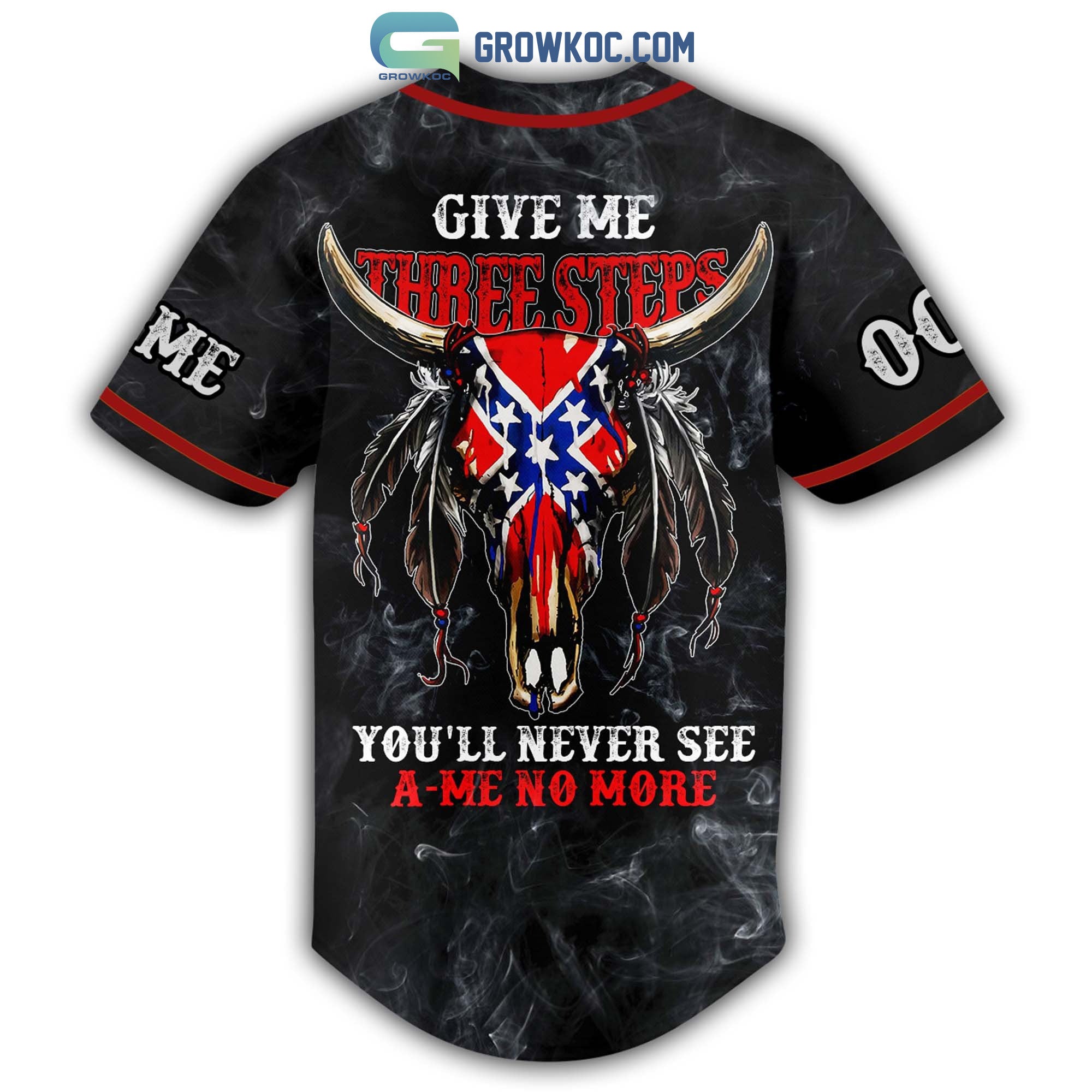 Lynyrd Skynyrd Give Me Three Steps You’ll Never See A Me No More Personalized Baseball Jersey