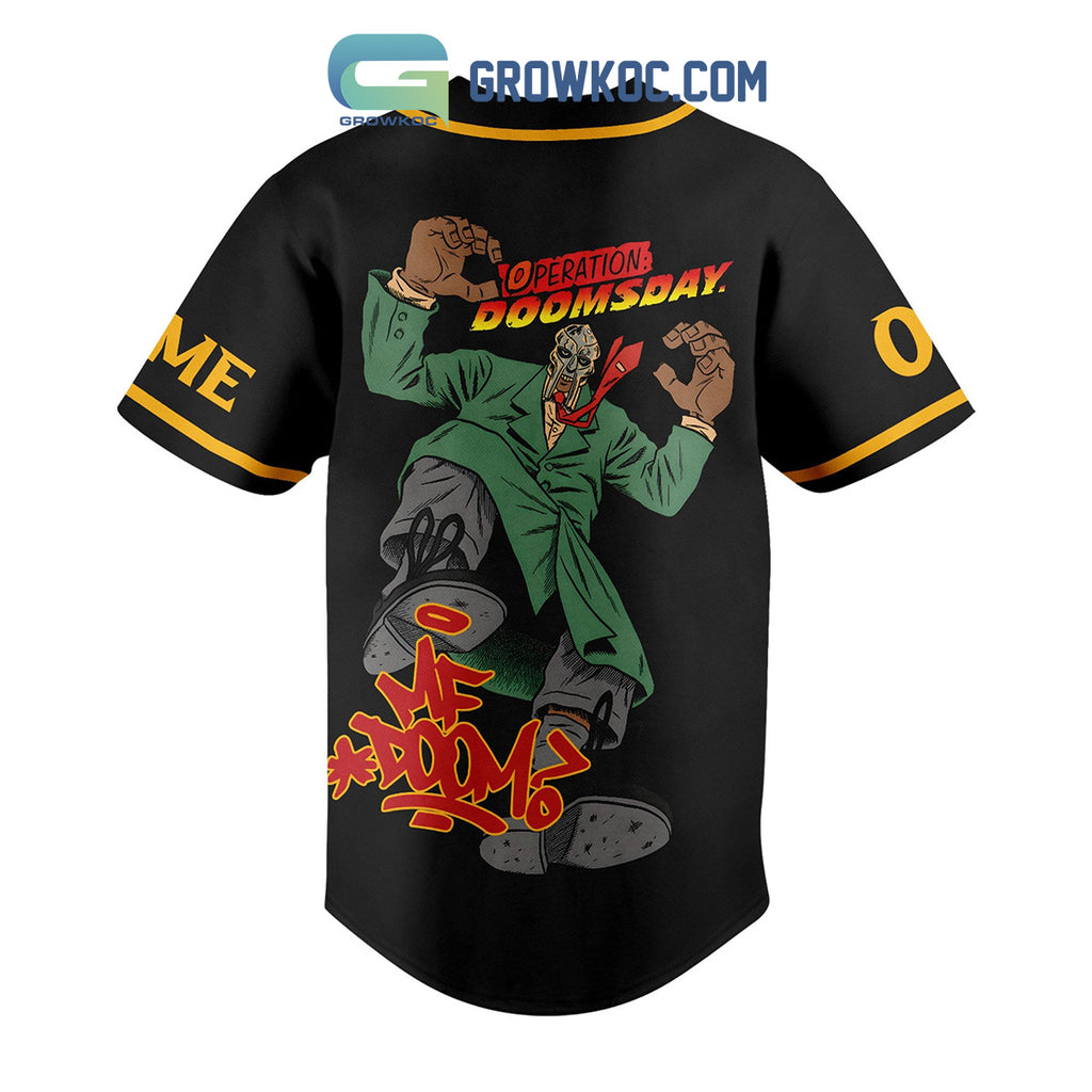 MF Doom Operation Doomsday Personalized Baseball Jersey