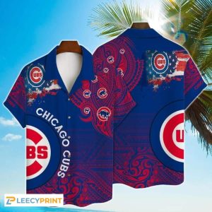 MLB Chicago Cubs Aloha Shirt Tribal Pattern Best Beach Gift - Cubs Hawaiian Shirt