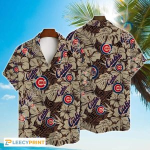 MLB Chicago Cubs Hawaiian Shirt Tropical Pattern Beach Gift - Cubs Hawaiian Shirt