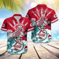 MLB Cincinnati Reds Grateful Dead Hawaiian Shirt, Cincinnati Reds Hawaiian Shirt