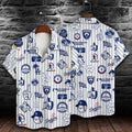 MLB LA Dodgers Hawaiian Shirt Baseball Pattern Beach Gift For Him