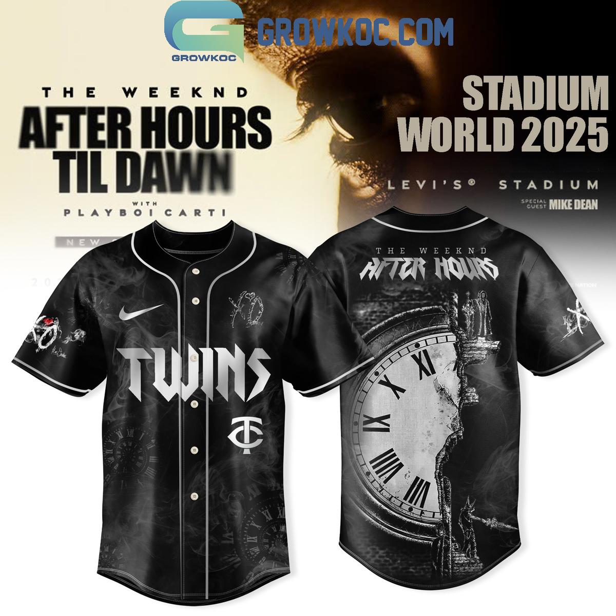 MLB Mix The Weeknd After Hours Til Dawn Tour 2025 Baseball Jersey