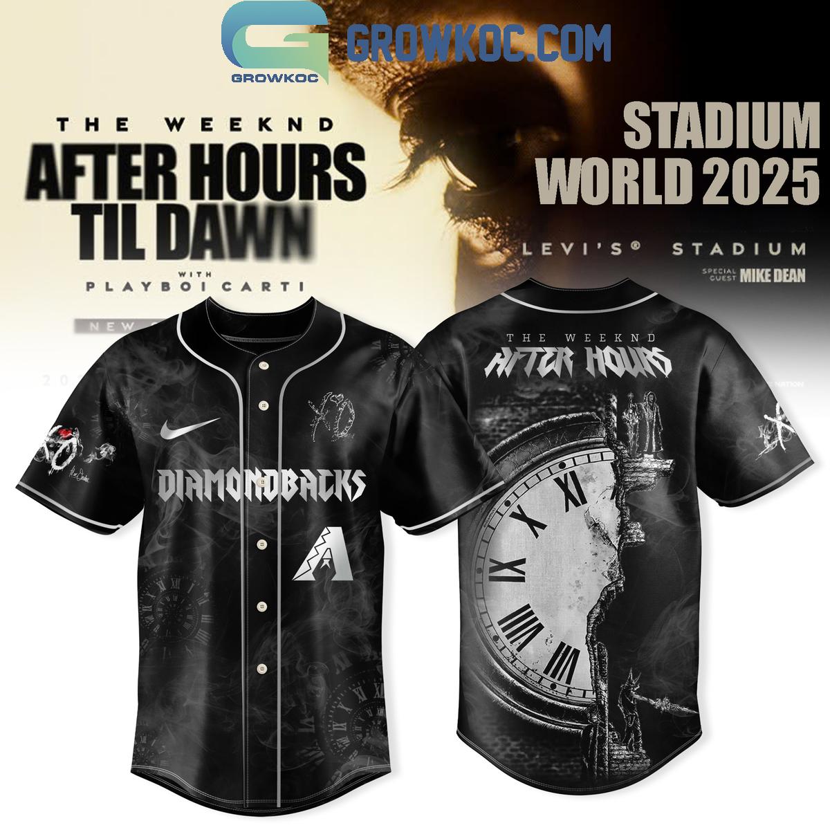 MLB Mix The Weeknd After Hours Til Dawn Tour 2025 Baseball Jersey