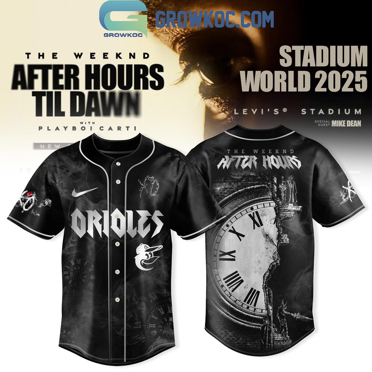 MLB Mix The Weeknd After Hours Til Dawn Tour 2025 Baseball Jersey