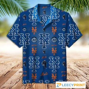 MLB New York Mets Best Blue Hawaiian Shirts, Mets Hawaiian Shirt