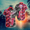 MLB Philadelphia Phillies Vintage Aloha Shirt Palm Trees Pattern - Phillies Hawaiian Shirt