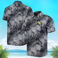 MLB San Diego Padres Hawaiian Shirt Gray Flora Beach - Padres Hawaiian Shirt