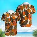 MLB San Diego Padres Hawaiian Shirt Orange Fruit And Banana - Padres Hawaiian Shirt
