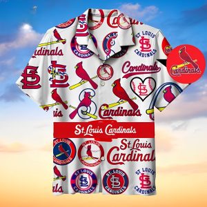 MLB St. Louis Cardinals Team Logo 2024 Hawaiian Shirt, St Louis Cardinals Hawaiian Shirt