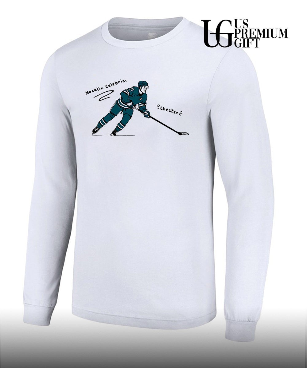 Macklin Celebrini San Jose Sharks Chester NHL shirt