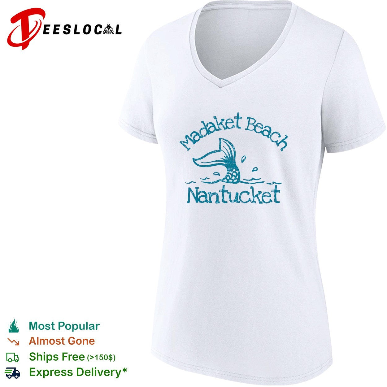 Madaket Beach Nantucket mermaid shirt