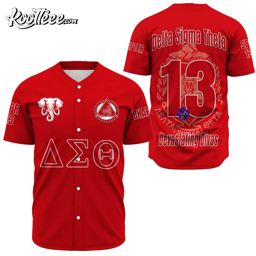 Madison Alumnae Chapter Delta Sigma Theta Baseball Jersey