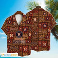 Major League Baseball Astros Hawaiian Shirt with 3D Printed Design