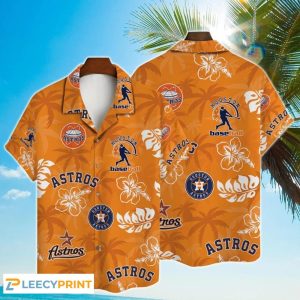 Major League Baseball Tropical Floral 2024 Astros Hawaiian Shirt