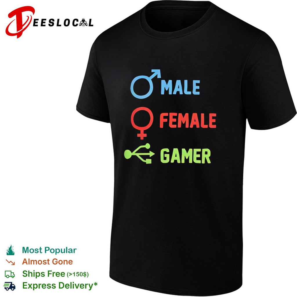 Male Female Gamer Symbols shirt