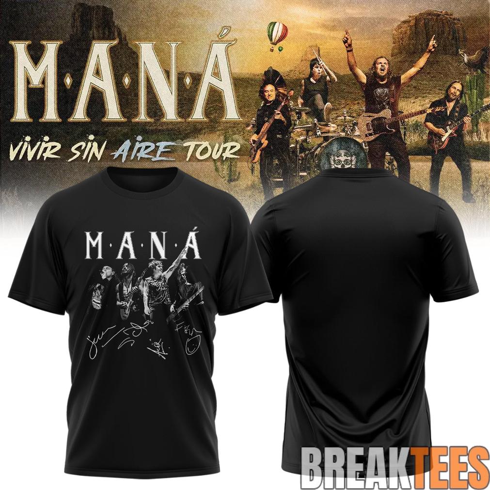 Maná “Vivir Sin Aire Tour” Limited Edition T-Shirt