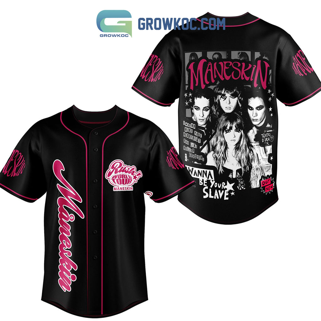 Maneskin Rush World Tour Baseball Jersey